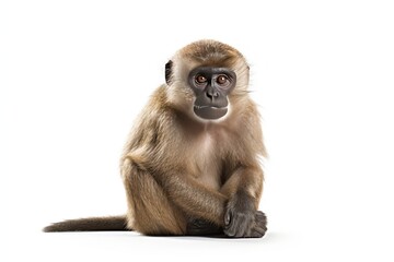 Obraz premium Monkey isolated on white background