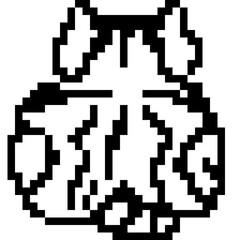 Fototapeta premium behind cute kitty cartoon pixel art 8 bit vector Glyph icon 