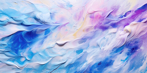 Fototapeta na wymiar Swirling paint texture in winter colors