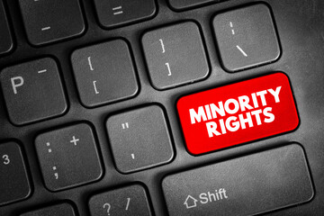Minority Rights - normal individual rights accorded to any minority group,  text button on...