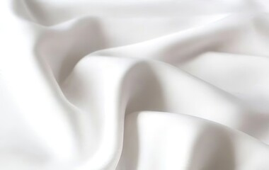 Abstract White Silk Fabric for Drapery Background  high resolution illustration.
