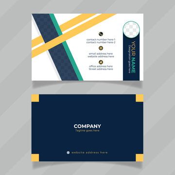Colorful stylish design presentation for personal contact information card. Elegant and unique design concept for  business card. Easy to customizable layout file for personal infographic card. 
