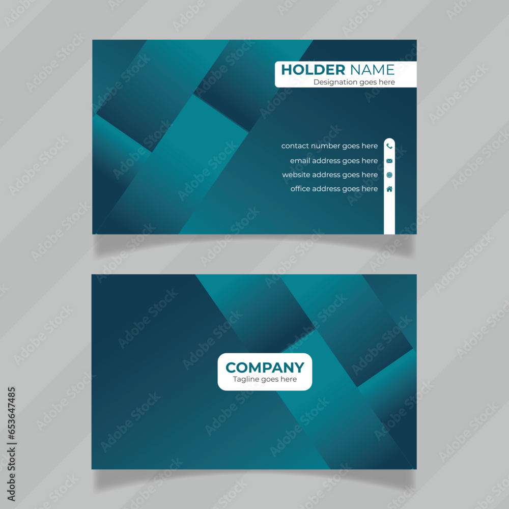 Poster abstract and elegant design template for business card. colorful and modern design layout for double