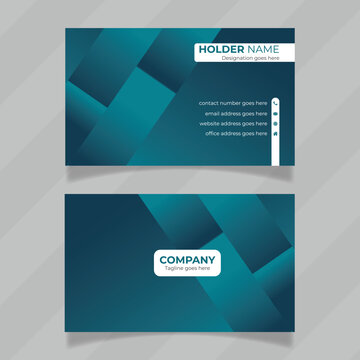 Abstract and elegant design template for business card. Colorful and modern design layout for double sided appointment card. Vector and editable concept file for visiting card or name card. 