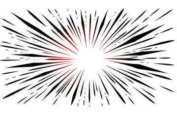 These comic action lines are a vector isolated illustration featuring comic speed effect frames with explosions, bangs, and radial bursts.

 Generative AI