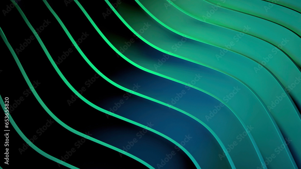 Poster wavy background with gradient colors. design. swaying silky texture.