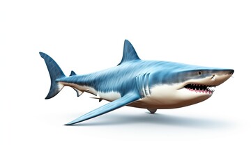 Fototapeta premium Shark isolated on white background