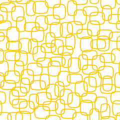 Yellow white dress pattern textile - seamless vector print