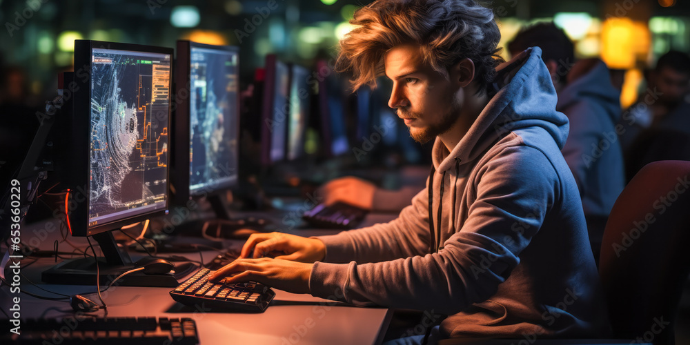 Poster turning specifications into software: portrait of a computer programmer