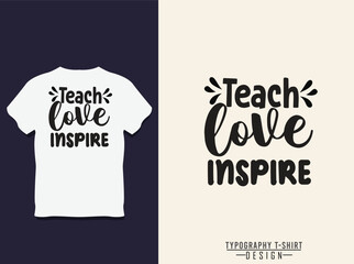 Teacher T shirt Design Template with vector