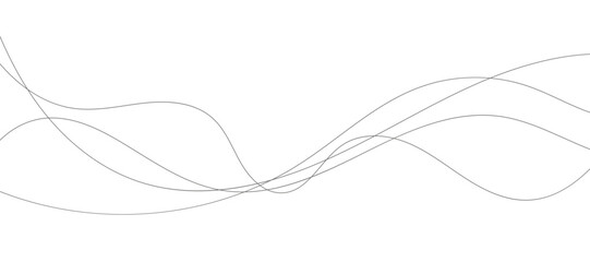 Wavy lines abstract vector background. Curve wave seamless pattern. Line art striped graphic template. Vector illustration.