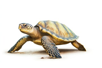 Obraz premium Turtle isolated on white background