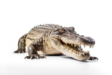 Fototapeta premium Crocodile isolated on white background
