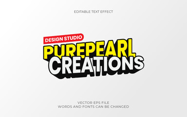 Editable Japan Cartoon Anime Style EPS Vector Text Effect. This design concept transforms text into a playful, colorful style reminiscent of Japanese anime and cartoons.  - obrazy, fototapety, plakaty