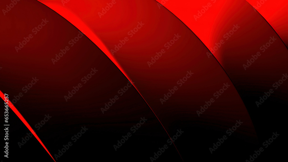 Poster bright red minimal round lines,abstract futuristic tech motion background. design. glowing and flowi