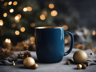 Christmas  New Year mug mockup