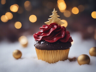 Christmas New Year cupcakes 