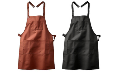 Trendy Kitchen Apron Designs Isolated on a Transparent Background PNG.