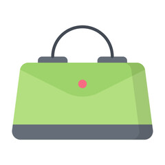 Fashionable Bag Flat Icon