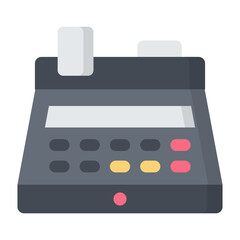 Cash Register Flat Icon