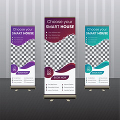 business agency roll up banner or pull up banner template
