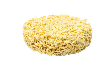 PNG instant noodles isolated on white background.
