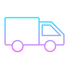 Delivery Truck Gradient Icon