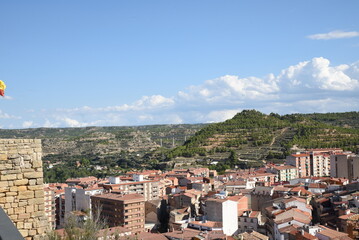 Fototapeta na wymiar Natural landscape of mountains in Alcañiz, Spain