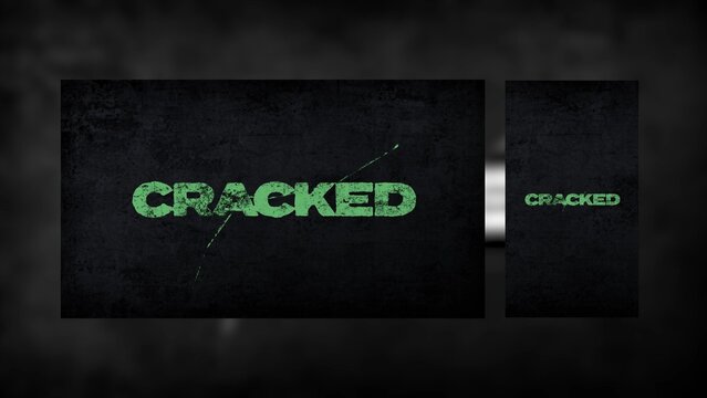 Duo Resolution Broken Grunge Crack Title Intro Template
