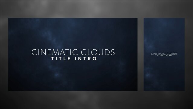 Duo Resolution Cinematic Clouds Title Intro Template