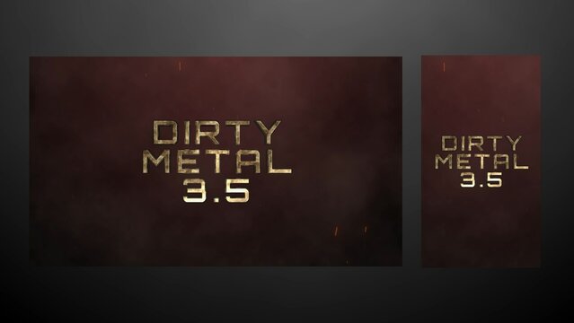 Duo Resolution Dirty Metal Dark Smoke Title Intro Template