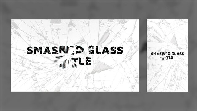 Duo Resolution Epic Shattering Text Glass Title Intro Template