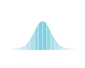 Normal Distribution Concept Design. Vector Illustration.