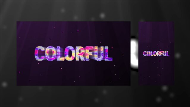 Duo Resolution Trippy Color Colorful Title Intro Template
