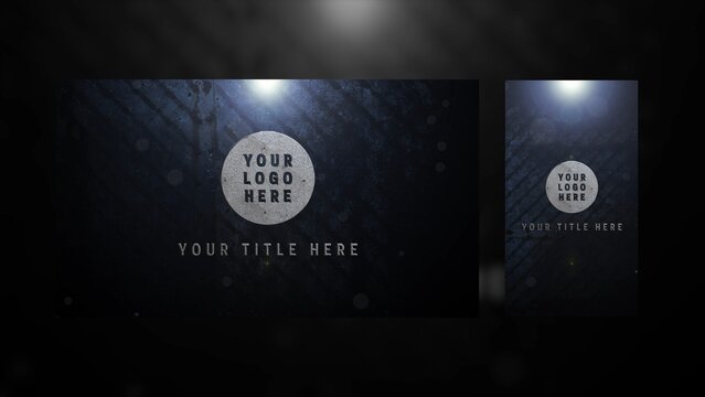 Duo Resolution Metal Plate Lens Flare Logo Reveal Template