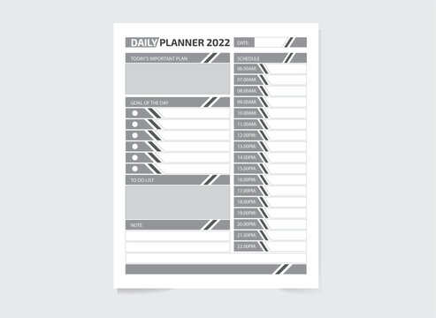 About daily planner editable kpd graphic