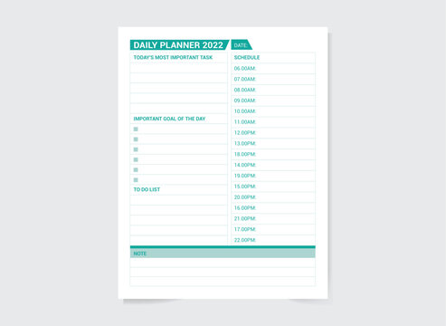 About daily planner editable kpd graphic