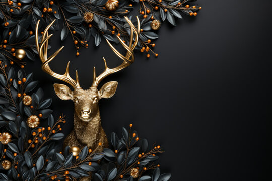 Stylish Christmas Background - Generative AI