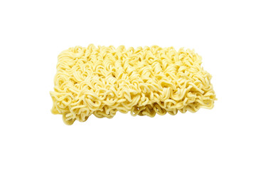 PNG instant noodles isolated on white background.
