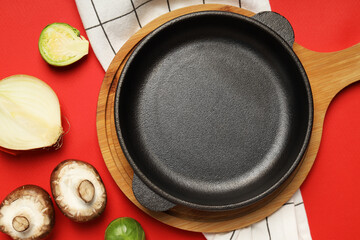 Cooking concept with pan, cooking homemade food