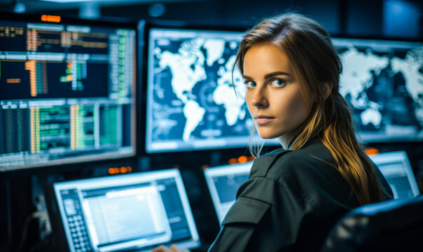 Coordination Under Command: Control Center Officer Managing Air, Naval, and Ground Forces