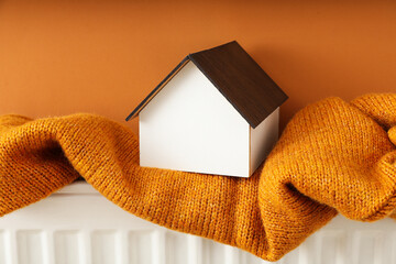 Start of the heating season concept, providing heat in the house