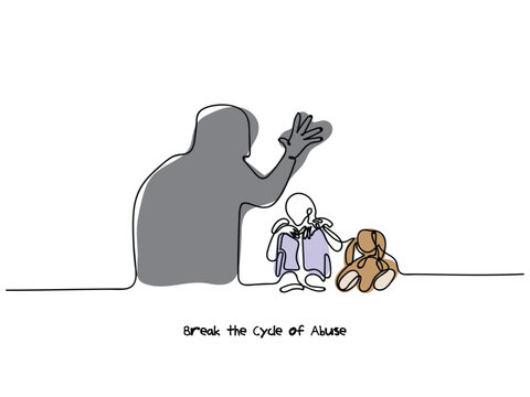 illustration of break the cycle of abuse