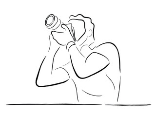 photographer line art