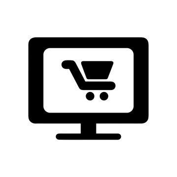 Shopping icon symbol vector image. Illustration of online shop of the ecommerse store promotion design image