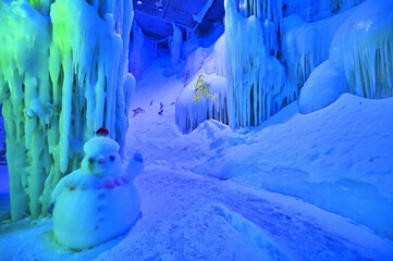 Dragon Palace Ice Cave Wonderland in Naling Village, Daxin County, China