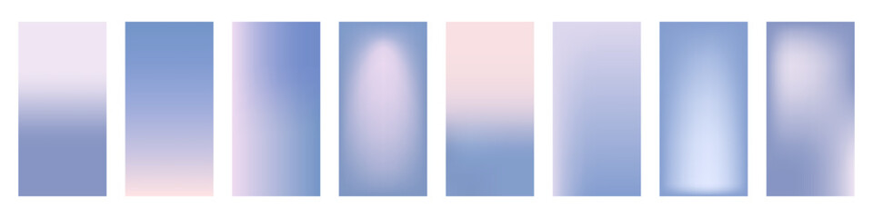 Winter pastel colored. Simple soft background set