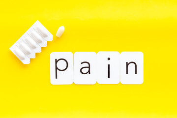 Rectal suppositories for pain relief. Medical treatment concept