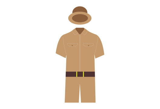 A zookeeper uniform typically consists of a khaki or olive green shirt and pants, often made of durable and breathable fabrics such as cotton or polyester. zookeepers may wear gloves, safety glasses, 