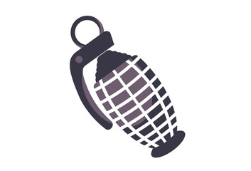 Naklejka premium Grenade icon, is a vector illustration, very simple and minimalistic. With this Grenade militaria icon you can use it for various needs. Whether for promotional needs or equipment army